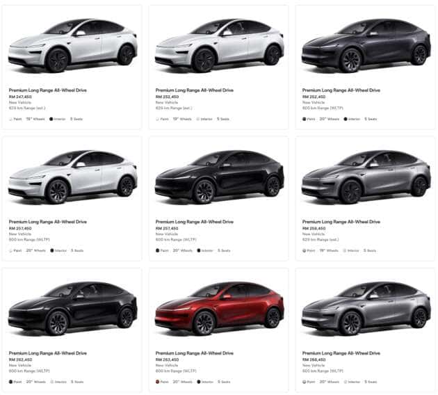 Tesla Model Y Long Range AWD dropped in Malaysia, Model Y L now the only AWD – Performance soon?
